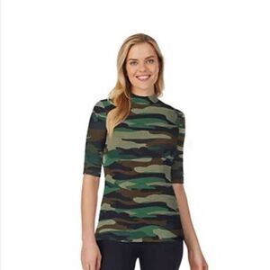 NWT Cuddl Duds Camo Tee